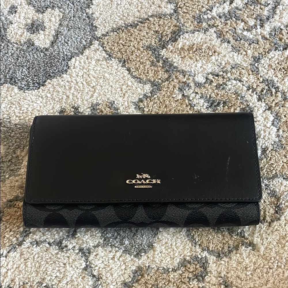 Coach Black Leather Wallet